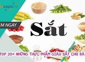 Thực Phẩm Giàu Sắt Cho Bầu