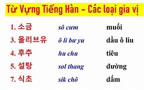 Từ Ngon Tiếng Hàn